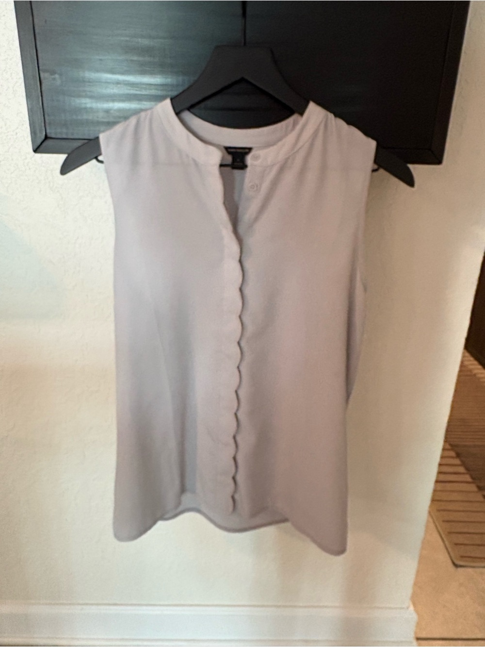 Ann Taylor Sleeveless Scallop-Trim Camisole - Lavender